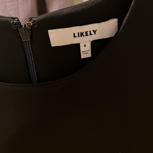 LIKELY BECKETT DRESS. BLACK. SIZE 6 - Picture 2 of 7